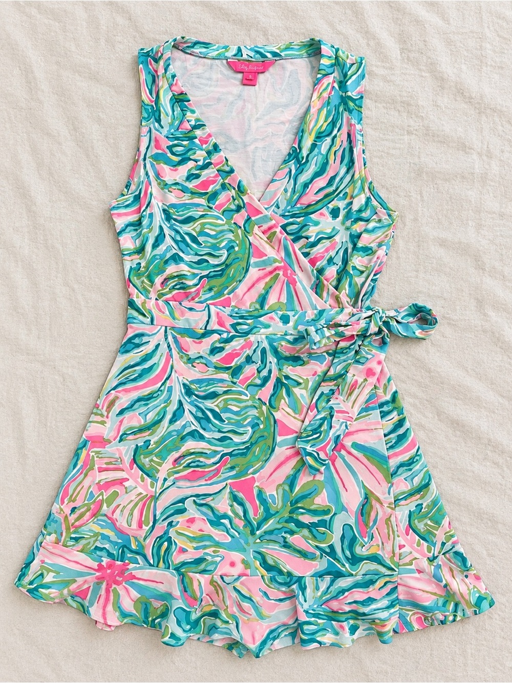 Lilly Pulitzer Rilla Wrap Romper in One in A Melon Multicolor